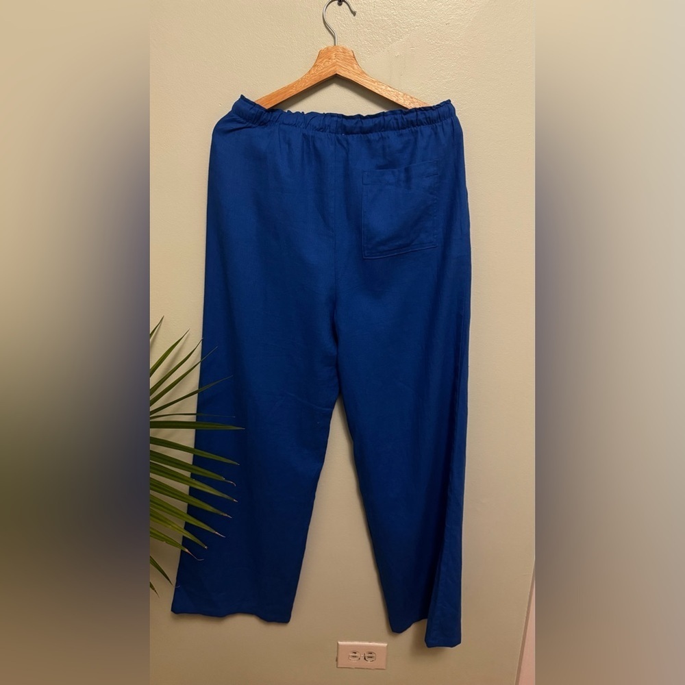 Love Tree Drawstring Chinos - Royal Blue - Picture 6 of 6